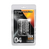 Прозрачная насадка с бороздками STAY HARD COCK SLEEVE 04 CLEAR - Blush Novelties - в Костроме купить с доставкой