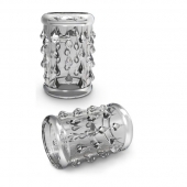 Прозрачная насадка с капельками STAY HARD COCK SLEEVE 05 CLEAR - Blush Novelties - в Костроме купить с доставкой
