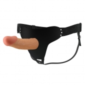 Телесный полый мужской страпон Stark - 17,5 см. - Baile - купить с доставкой в Костроме