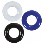 Набор из 3 эрекционных колец без рельефа - Boys of Toys - в Костроме купить с доставкой