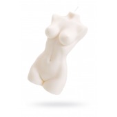 Белая интерьерная свеча в форме женского торса - 850 гр. - Pecado - купить с доставкой в Костроме