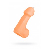 Оранжевая свеча в форме пениса - 47 гр. - Pecado - купить с доставкой в Костроме