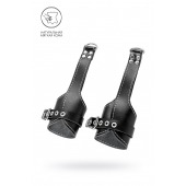 Черные подвесы с белой строчкой - Pecado - купить с доставкой в Костроме