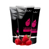 Набор из 3 съедобных лубрикантов JUJU со вкусом малины - JuJu - купить с доставкой в Костроме