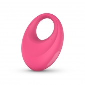 Розовое интерактивное эрекционное виброкольцо Leo - Easy toys - в Костроме купить с доставкой