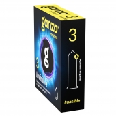 Супертонкие презервативы Ganzo Invisible - 3 шт. - Ganzo - купить с доставкой в Костроме
