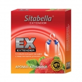 Стимулирующая насадка Sitabella Extender  Клубника - Sitabella - купить с доставкой в Костроме