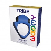 Синее эрекционное кольцо Wooomy Tribeс с вибрацией - Adrien Lastic - в Костроме купить с доставкой