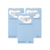 Набор из 3 упаковок ультратонких презервативов Pleasure Lab (по 12 шт.) - Pleasure Lab - купить с доставкой в Костроме