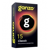 Классические презервативы с обильной смазкой Ganzo Classic - 15 шт. - Ganzo - купить с доставкой в Костроме