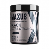 Черные утолщенные презервативы MAXUS Extra Strong с железным кейсом - 15 шт. - Maxus - купить с доставкой в Костроме