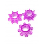 Набор из 3 лиловых эрекционных колец различной формы - Erowoman-Eroman - в Костроме купить с доставкой
