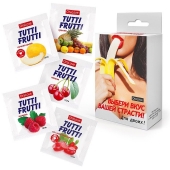 Набор из 5 саше съедобных смазок Tutti-Frutti - Биоритм - купить с доставкой в Костроме