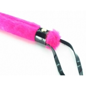 Нежная плеть с розовым мехом BDSM Light - 43 см. - БДСМ Арсенал - купить с доставкой в Костроме