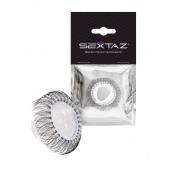 Эластичное эрекционное кольцо с длинными черными «ресничками» - Sextaz - в Костроме купить с доставкой