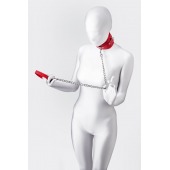 Красный ошейник с подкладкой из меха - ToyFa - купить с доставкой в Костроме