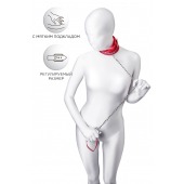 Красный ошейник с подкладкой из меха - ToyFa - купить с доставкой в Костроме