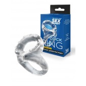 Прозрачное двойное эрекционное кольцо - Sex Expert - в Костроме купить с доставкой