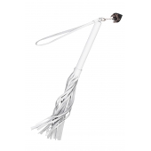 Белая кожаная плеть - 50 см. - Pecado - купить с доставкой в Костроме