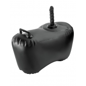 Черное надувное кресло с платформой для фиксации дилдо Body Dock Inflatable Love Seat - Pipedream - купить с доставкой в Костроме