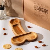 Деревянное блюдо для подачи в форме члена (25 х 16,5 х 1,7 см) - Сима-Ленд - купить с доставкой в Костроме