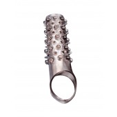 Дымчатая насадка на пенис с шипами и выпуклостями - 12 см. - Sex Expert - в Костроме купить с доставкой