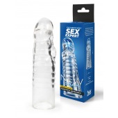 Прозрачная закрытая насадка на член - 15 см. - Sex Expert - в Костроме купить с доставкой
