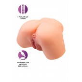 Телесный реалистичный мастурбатор-полуторс с 2 любовными входами - No Name - в Костроме купить с доставкой