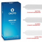 Презервативы OKOTO Mega Mix - 18 шт. - Sitabella - купить с доставкой в Костроме