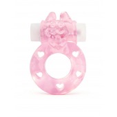 Розовое эрекционное виброкольцо в форме зайчика - 1137 - в Костроме купить с доставкой