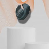 Серый сквозной мастурбатор с вибрацией Manwan Starter - Manwan - в Костроме купить с доставкой