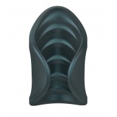 Серый сквозной мастурбатор с вибрацией Manwan Starter - Manwan - в Костроме купить с доставкой