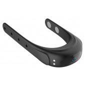 Черное эрекционное виброкольцо на ремешках - Boys of Toys - в Костроме купить с доставкой