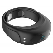 Черное эрекционное виброкольцо на ремешках - Boys of Toys - в Костроме купить с доставкой