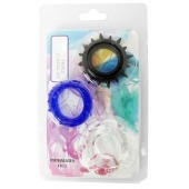 Набор из 3 эрекционных колец разного цвета и рельефа - Boys of Toys - в Костроме купить с доставкой