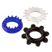 Набор из 3 эрекционных колец разного цвета и рельефа - Boys of Toys - в Костроме купить с доставкой