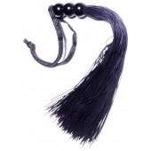 Черная силиконовая плетка - 25,4 см. - Boys of Toys - купить с доставкой в Костроме