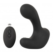Черная анальная вибропробка с функцией расширения RC Butt Plug with 3 functions - Orion - в Костроме купить с доставкой