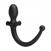 Черная анальная вибропробка с хвостом Anthony - Baile