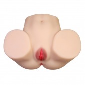 Телесный мастурбатор с 2 любовными отверстиями Olivia - Baile - в Костроме купить с доставкой