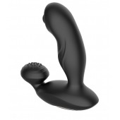 Черный вибромассажер простаты с вращающимся шариком - Secwell - в Костроме купить с доставкой