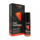 Жидкий вибратор Orgie High Voltage Strawberry - 15 мл. - ORGIE - купить с доставкой в Костроме