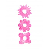 Комплект из 3 розовых эрекционных колец - Erowoman-Eroman - в Костроме купить с доставкой