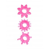 Комплект из трех розовых эрекционных колец - Erowoman-Eroman - в Костроме купить с доставкой