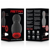 Черно-красный мастурбатор с вибрацией и всасыванием - JAMYJOB - в Костроме купить с доставкой