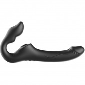 Черный безремневой страпон с 3 моторами - Ibiza - купить с доставкой в Костроме