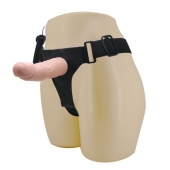 Реалистичный страпон-фаллоимитатор на трусиках Ultra Passionate Harness - 15 см. - Baile - купить с доставкой в Костроме