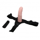 Реалистичный страпон-фаллоимитатор на трусиках Ultra Passionate Harness - 15 см. - Baile - купить с доставкой в Костроме