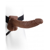 Полый мужской фаллопротез Hollow Strap-On with Balls - 24 см. - Pipedream - купить с доставкой в Костроме