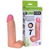 Фаллическая насадка Харнесс UNICOCK 7  - 19 см. - LOVETOY (А-Полимер) - купить с доставкой в Костроме